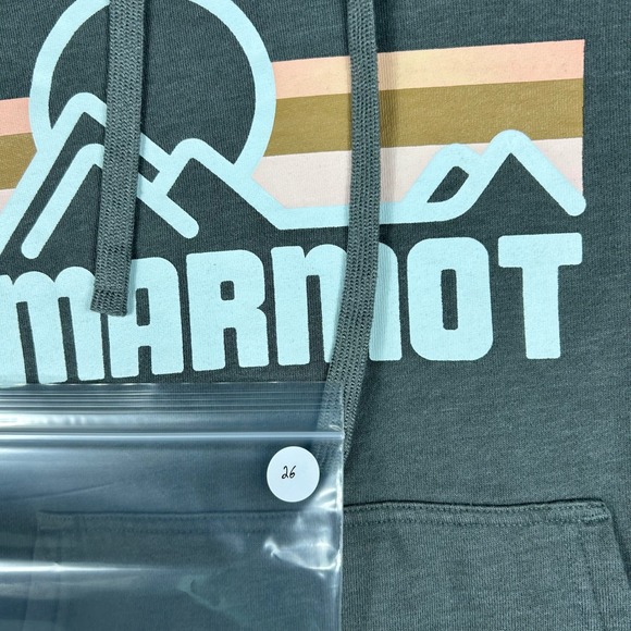 Marmot Women's Gray Graphic Hoodie Sweatshirt Size Medium - Picture 7 of 7